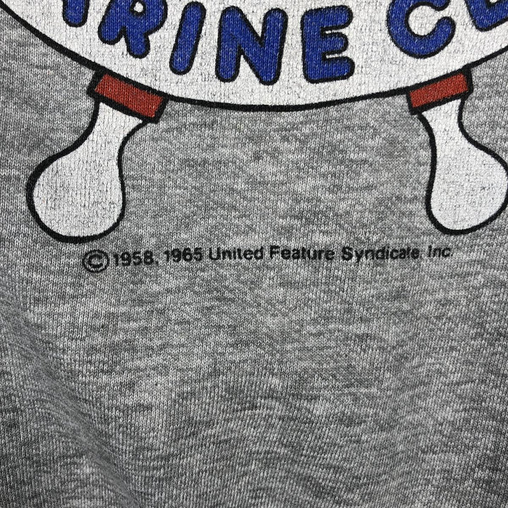 90'S Blues Snoopy Woodstock Character Sweatshirt, Men's Size XL (Equivalent), Vintage acrylic gray type Vintage Second Hand