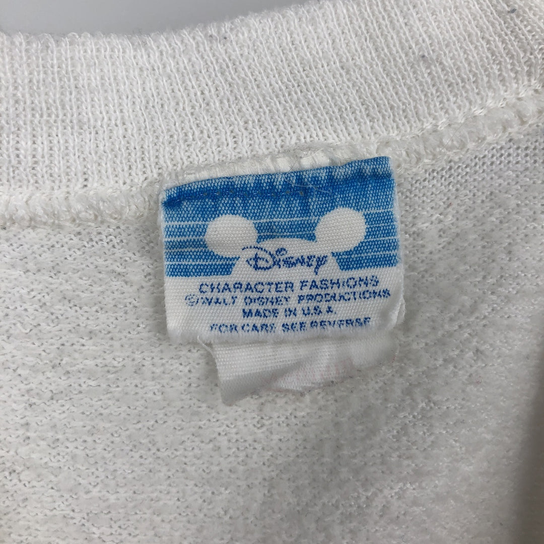 Vintage 1980'S Disney Mickey Mouse character sweatshirt, Made in USA, Men's Size Medium unclear white type Vintage Second Hand