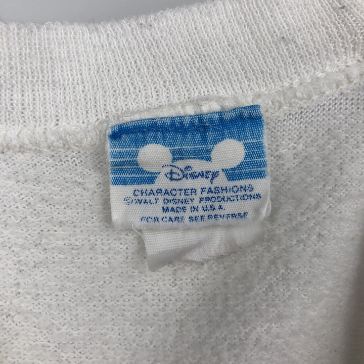 Vintage 1980'S Disney Mickey Mouse character sweatshirt, Made in USA, Men's Size Medium unclear white type Vintage Second Hand