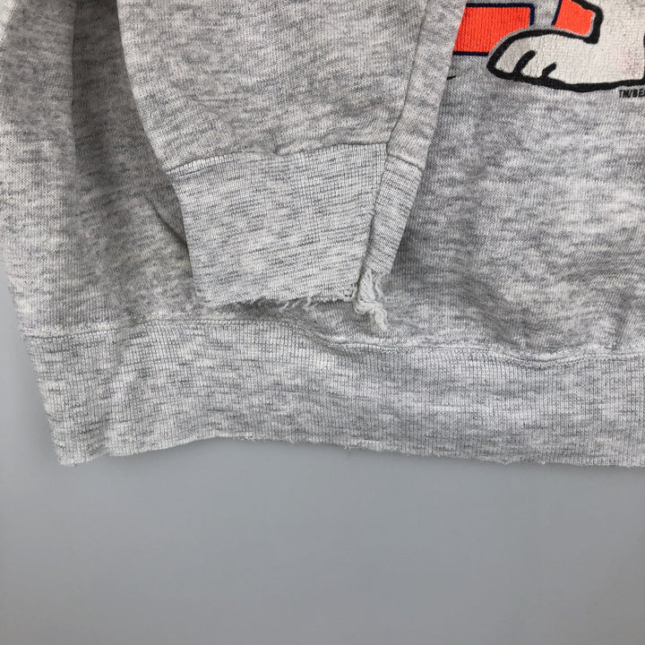 80s-90'S ARTEX Snoopy Chicago Bears Character Sweatshirt, Made in USA, Men's Size M (approx.), Vintage cotton gray type Vintage Second Hand