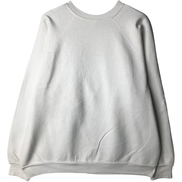 BETTY BOOP character sweatshirt, men's size L (approx.) polyester white type Vintage Second Hand