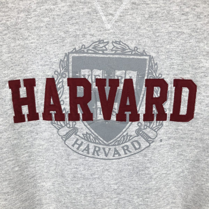 90'S Champion Harvard College Sweatshirt, Men's XXL equivalent, Vintage cotton gray type Vintage Second Hand