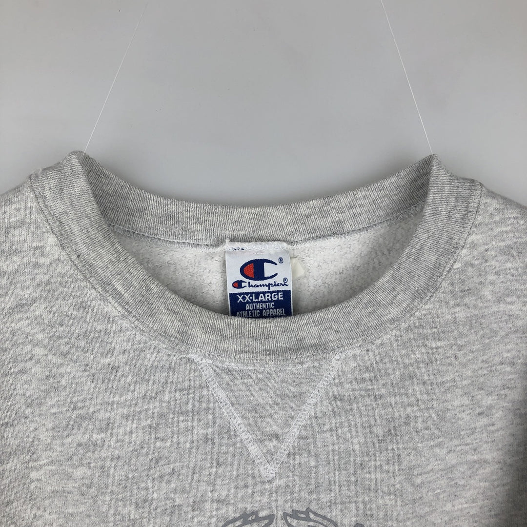 90'S Champion Harvard College Sweatshirt, Men's XXL equivalent, Vintage cotton gray type Vintage Second Hand