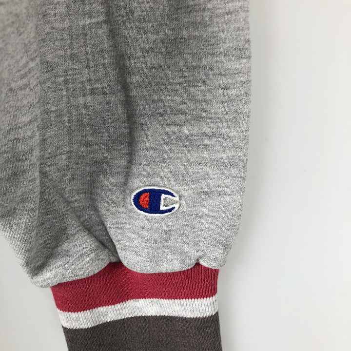 90'S Champion logo sweatshirt, men's size XL, vintage cotton gray type Vintage Second Hand