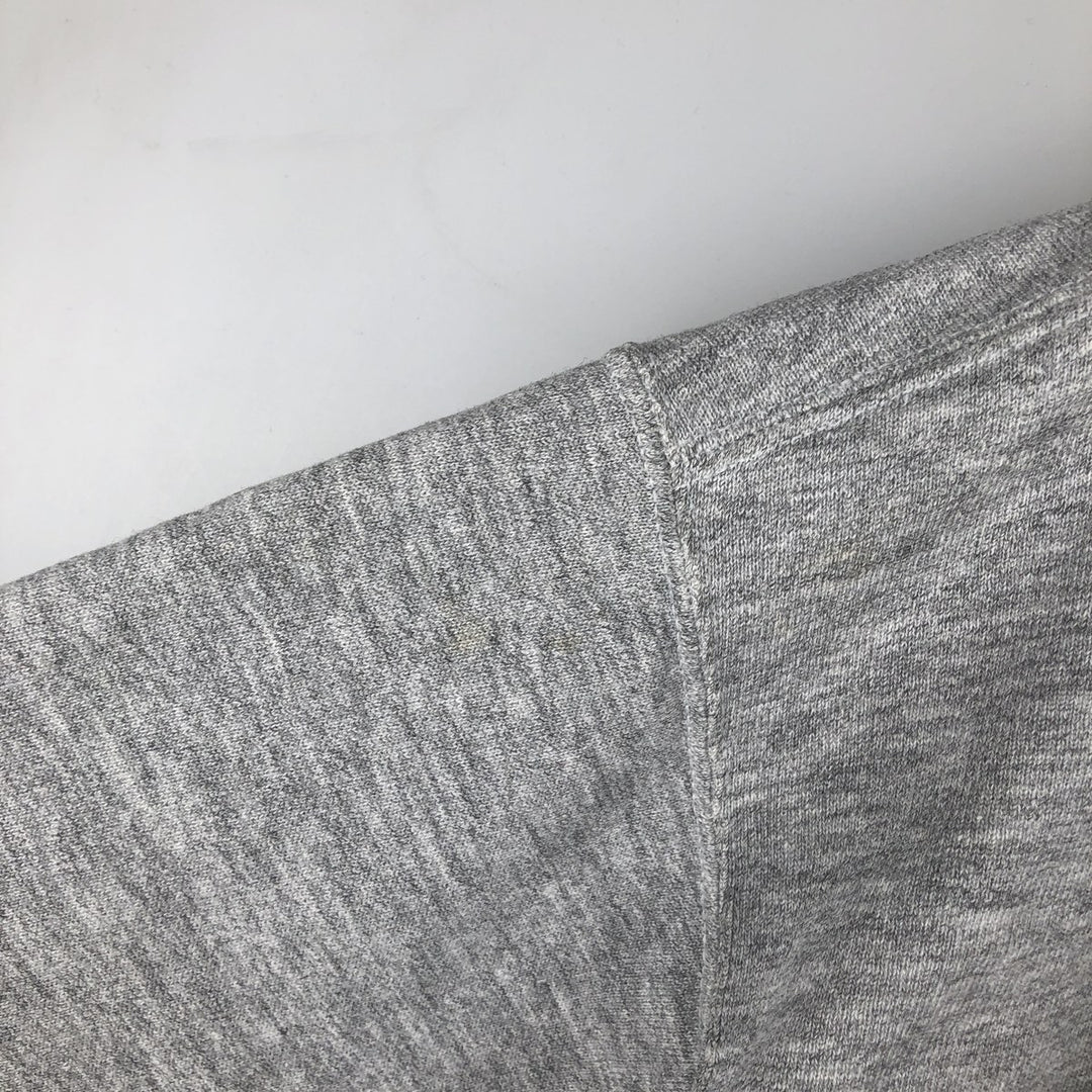 90'S Champion logo sweatshirt, men's size XL, vintage cotton gray type Vintage Second Hand
