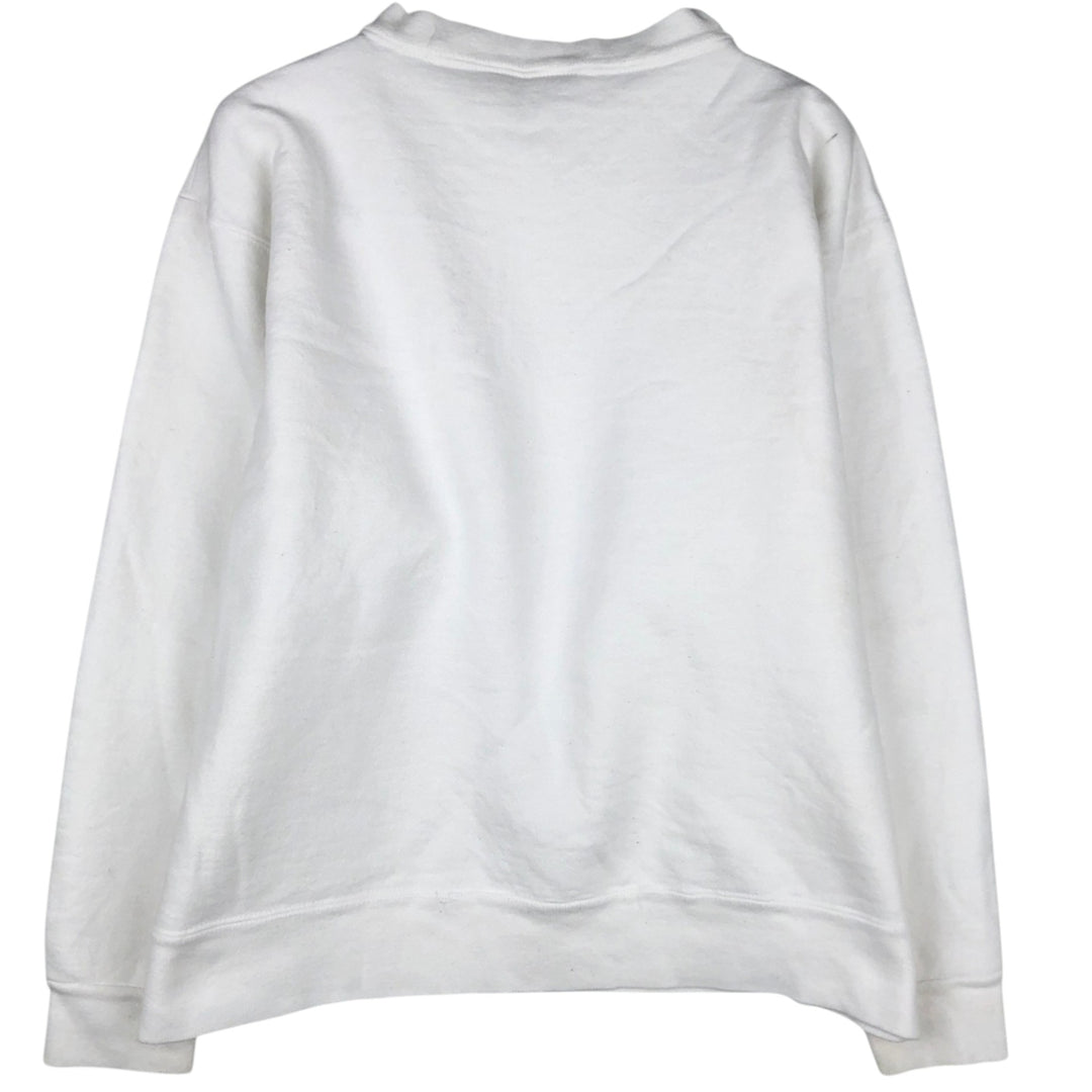 80'S Champion Tricot Tag Advertising Sweatshirt, Made in USA, Men's Size L (approx.), Vintage cotton white type Vintage Second Hand