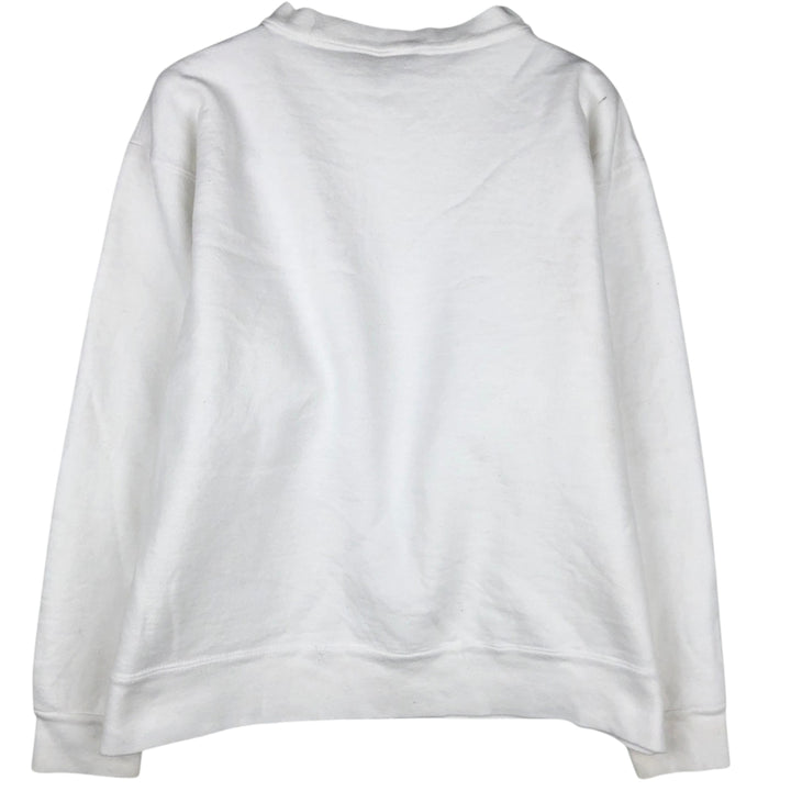 80'S Champion Tricot Tag Advertising Sweatshirt, Made in USA, Men's Size L (approx.), Vintage cotton white type Vintage Second Hand