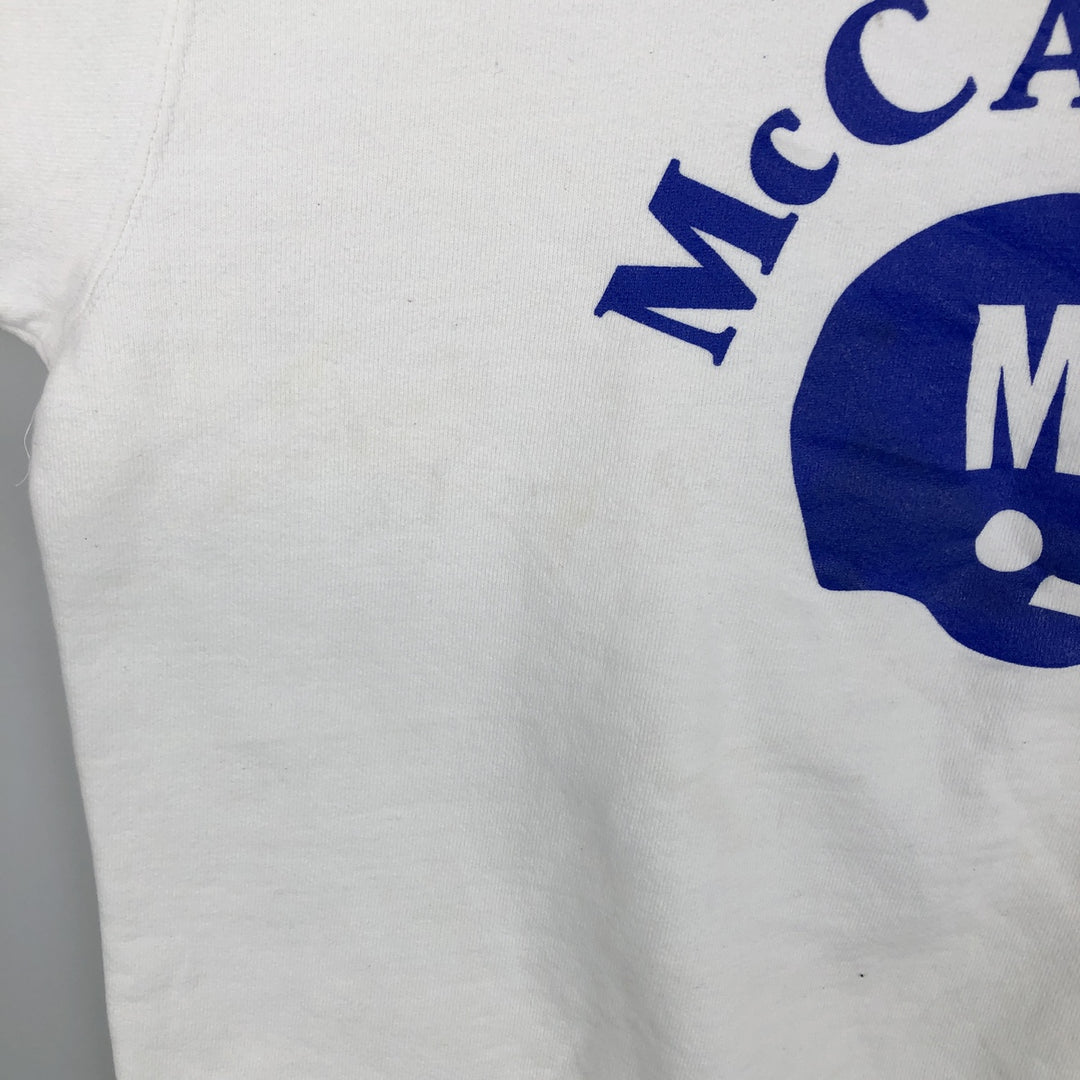 80'S Champion Tricot Tag Advertising Sweatshirt, Made in USA, Men's Size L (approx.), Vintage cotton white type Vintage Second Hand
