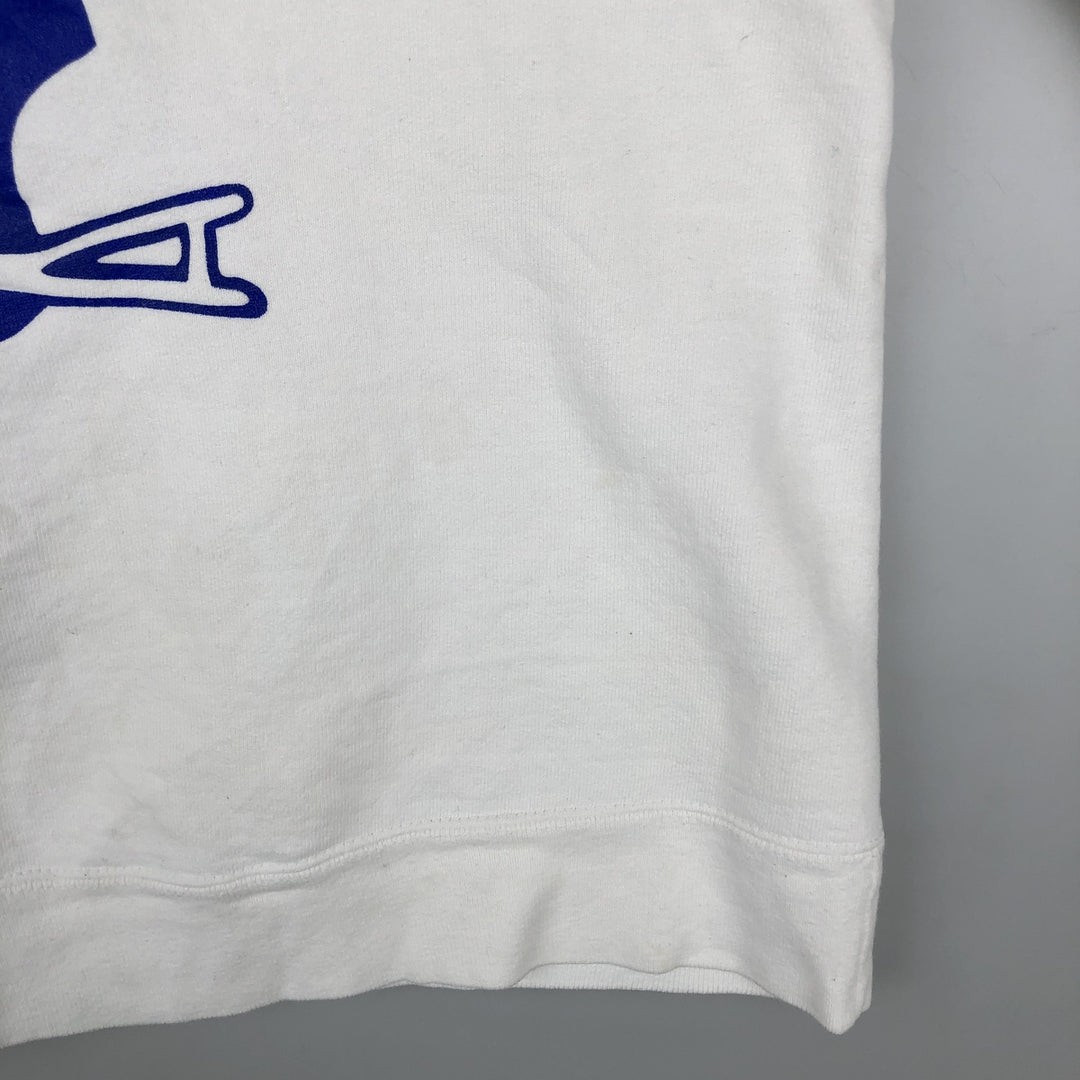 80'S Champion Tricot Tag Advertising Sweatshirt, Made in USA, Men's Size L (approx.), Vintage cotton white type Vintage Second Hand
