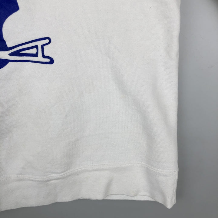 80'S Champion Tricot Tag Advertising Sweatshirt, Made in USA, Men's Size L (approx.), Vintage cotton white type Vintage Second Hand