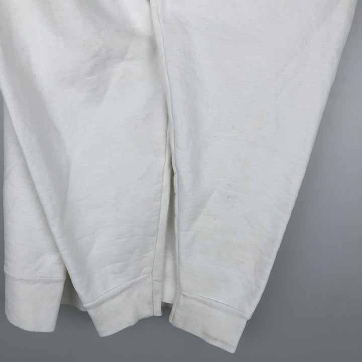 80'S Champion Tricot Tag Advertising Sweatshirt, Made in USA, Men's Size L (approx.), Vintage cotton white type Vintage Second Hand
