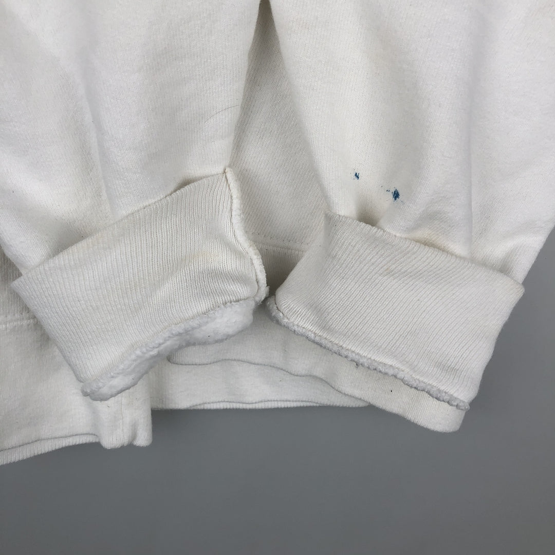 80'S Champion Tricot Tag Advertising Sweatshirt, Made in USA, Men's Size L (approx.), Vintage cotton white type Vintage Second Hand