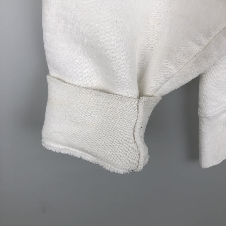 80'S Champion Tricot Tag Advertising Sweatshirt, Made in USA, Men's Size L (approx.), Vintage cotton white type Vintage Second Hand