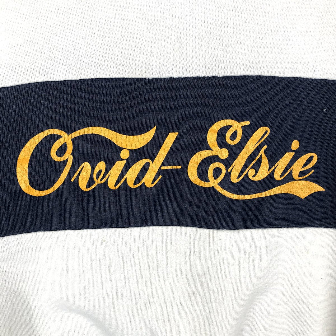 Vintage 1980'S Champion Trico Tag College Sweatshirt, Made in USA, Men's Size L cotton white type Vintage Second Hand