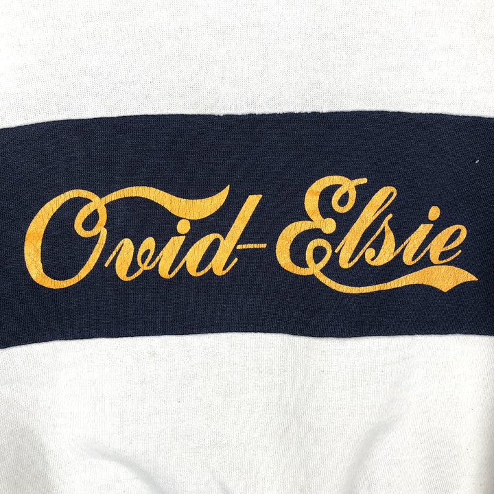 Vintage 1980'S Champion Trico Tag College Sweatshirt, Made in USA, Men's Size L cotton white type Vintage Second Hand