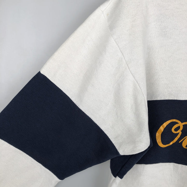 Vintage 1980'S Champion Trico Tag College Sweatshirt, Made in USA, Men's Size L cotton white type Vintage Second Hand