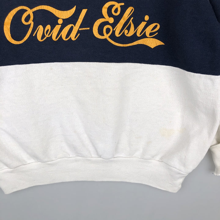 Vintage 1980'S Champion Trico Tag College Sweatshirt, Made in USA, Men's Size L cotton white type Vintage Second Hand