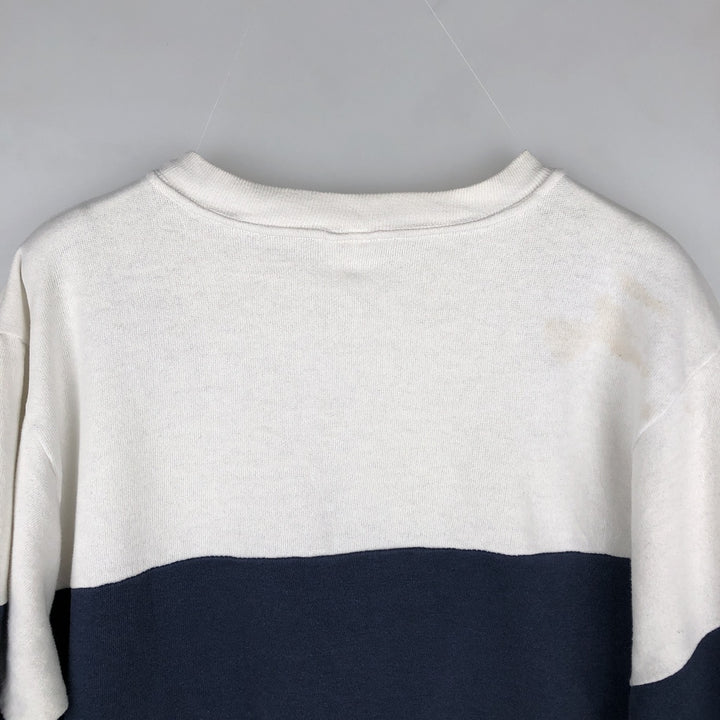 Vintage 1980'S Champion Trico Tag College Sweatshirt, Made in USA, Men's Size L cotton white type Vintage Second Hand