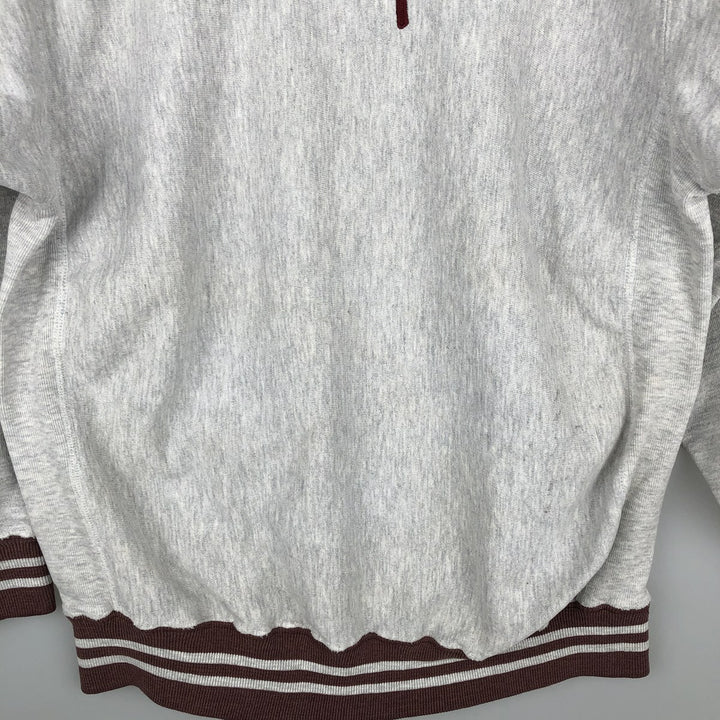 90'S Champion Reverse Weave Embroidered Tag Logo Sweatshirt Trainer Made in USA Men's XL Vintage cotton gray type Vintage Second Hand