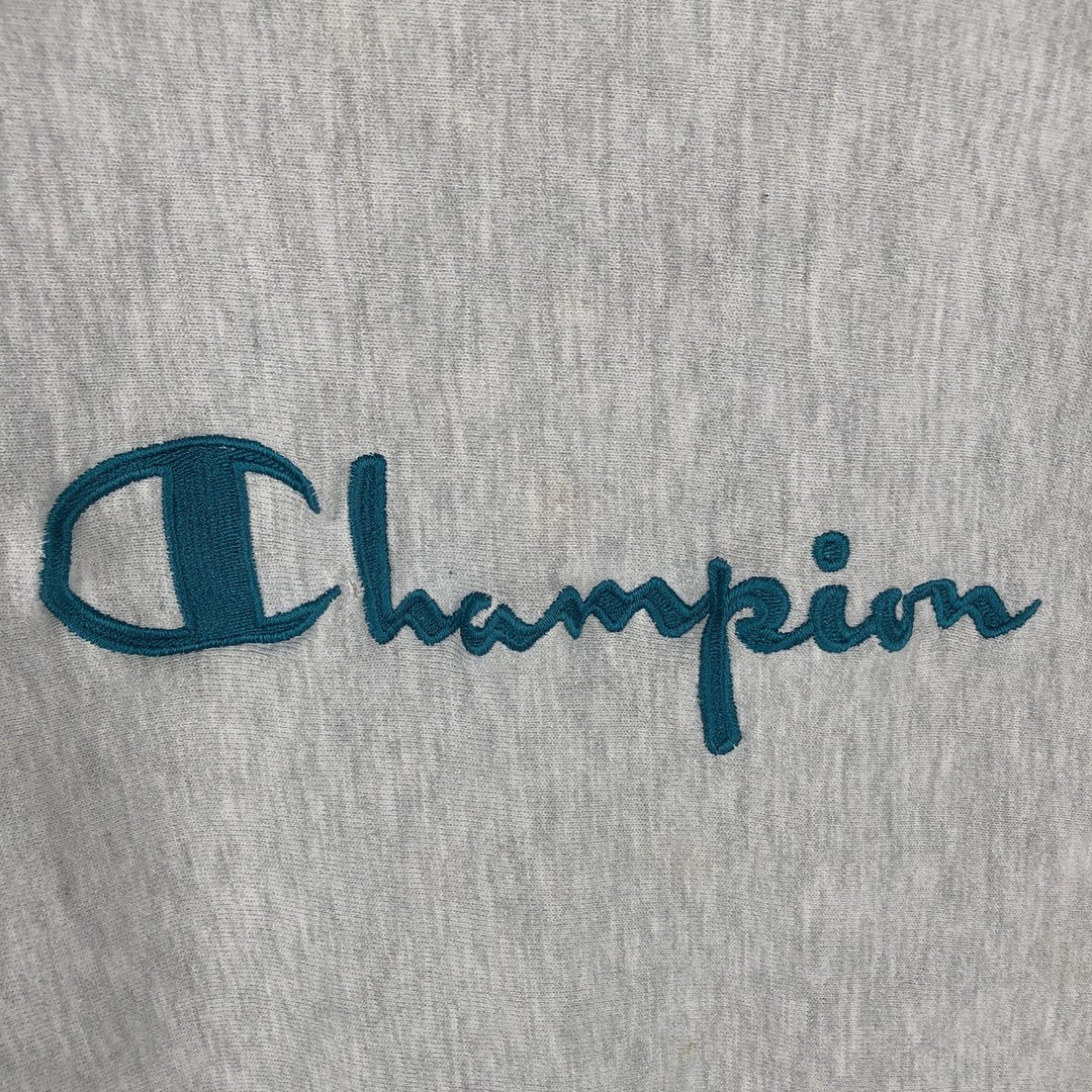90'S Champion Reverse Weave Embroidered Tag Logo Sweatshirt Trainer Made in USA Men's XL Vintage cotton gray type Vintage Second Hand