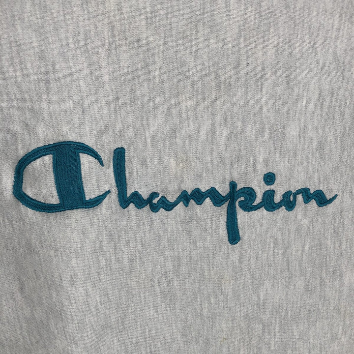 90'S Champion Reverse Weave Embroidered Tag Logo Sweatshirt Trainer Made in USA Men's XL Vintage cotton gray type Vintage Second Hand