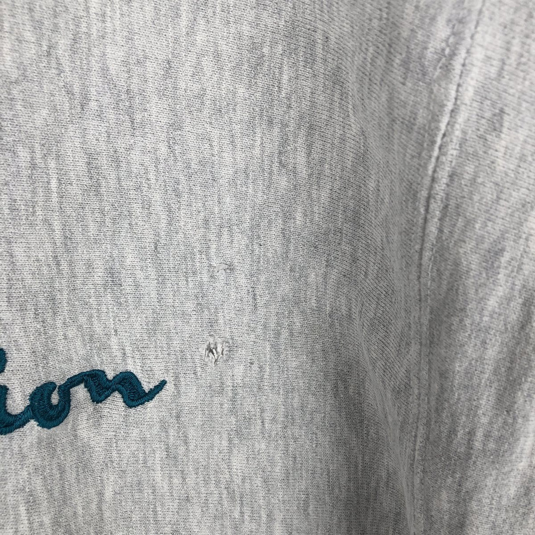 90'S Champion Reverse Weave Embroidered Tag Logo Sweatshirt Trainer Made in USA Men's XL Vintage cotton gray type Vintage Second Hand