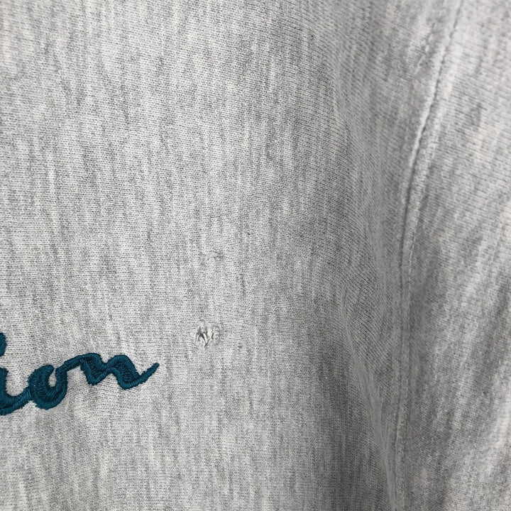 90'S Champion Reverse Weave Embroidered Tag Logo Sweatshirt Trainer Made in USA Men's XL Vintage cotton gray type Vintage Second Hand