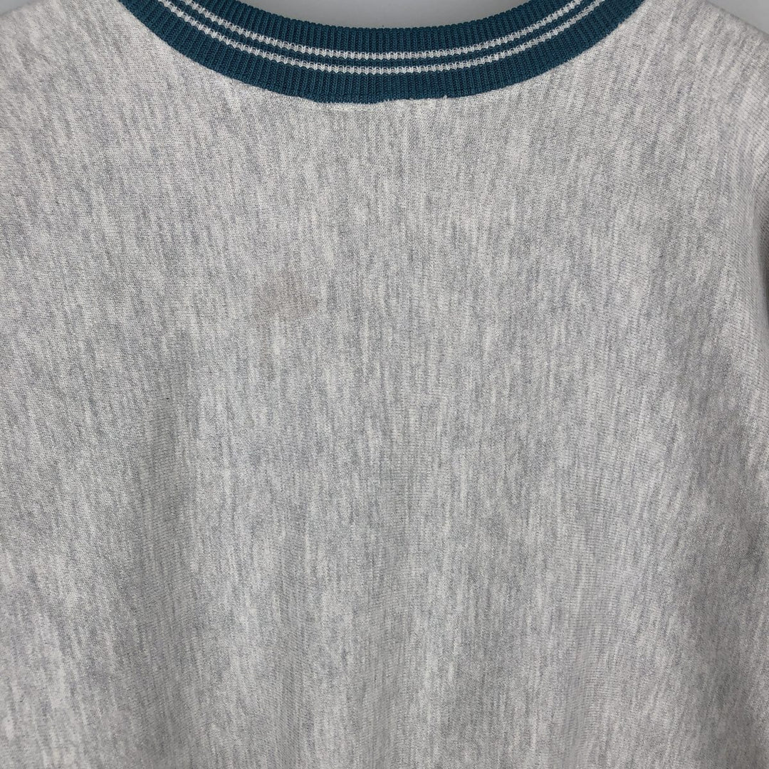 90'S Champion Reverse Weave Embroidered Tag Logo Sweatshirt Trainer Made in USA Men's XL Vintage cotton gray type Vintage Second Hand