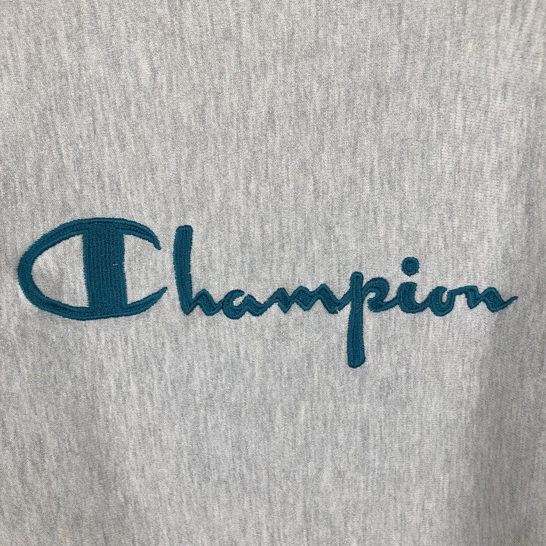 90'S Champion Reverse Weave Embroidered Tag Logo Sweatshirt Trainer Made in USA Men's XL Vintage cotton gray type Vintage Second Hand