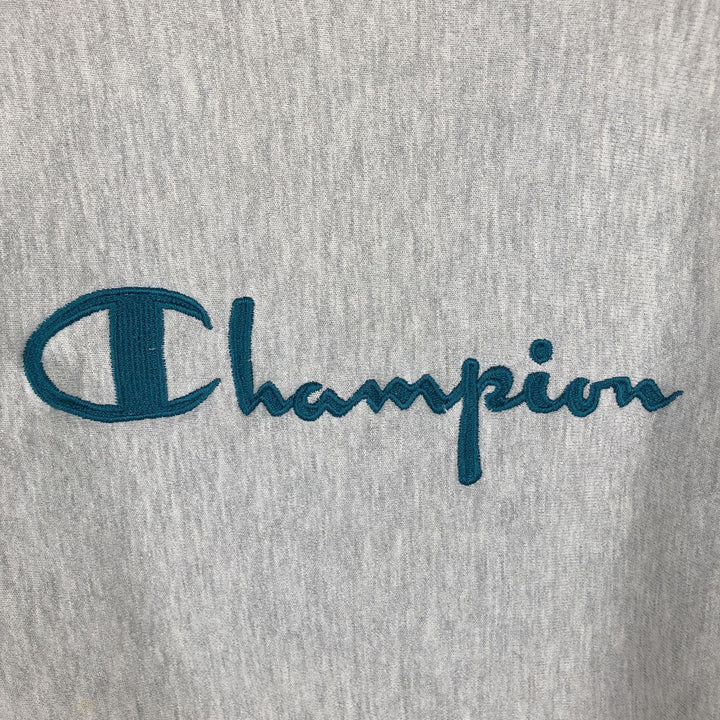 90'S Champion Reverse Weave Embroidered Tag Logo Sweatshirt Trainer Made in USA Men's XL Vintage cotton gray type Vintage Second Hand