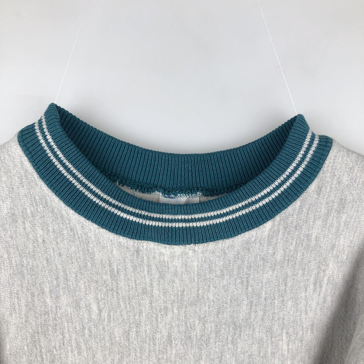 90'S Champion Reverse Weave Embroidered Tag Logo Sweatshirt Trainer Made in USA Men's XL Vintage cotton gray type Vintage Second Hand