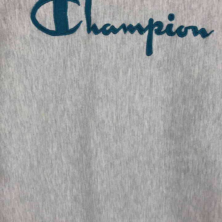 90'S Champion Reverse Weave Embroidered Tag Logo Sweatshirt Trainer Made in USA Men's XL Vintage cotton gray type Vintage Second Hand