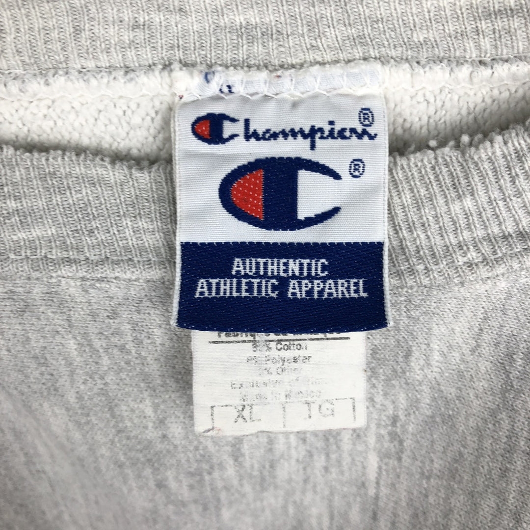 90'S Champion Reverse Weave Sweatshirt, Men's XL, Vintage cotton gray type Vintage Second Hand