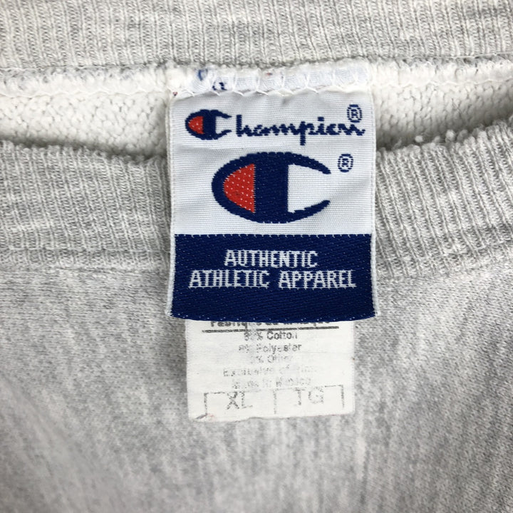 90'S Champion Reverse Weave Sweatshirt, Men's XL, Vintage cotton gray type Vintage Second Hand