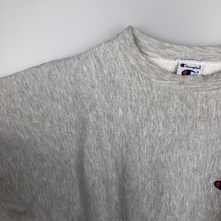 Champion REVERSE WEAVE Reverse Weave One Point Logo Sweatshirt Trainer Men's L size cotton gray type Vintage Second Hand