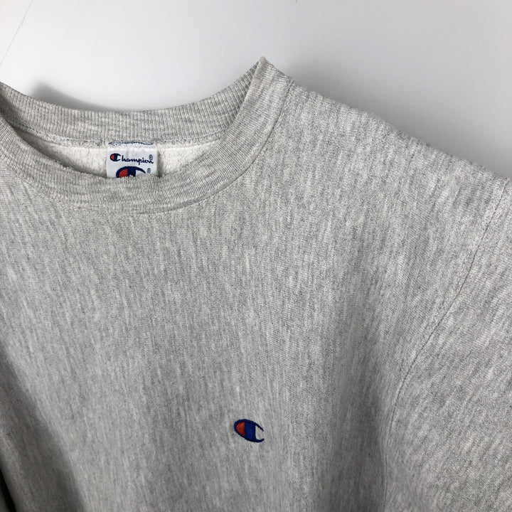 Champion REVERSE WEAVE Reverse Weave One Point Logo Sweatshirt Trainer Men's L size cotton gray type Vintage Second Hand