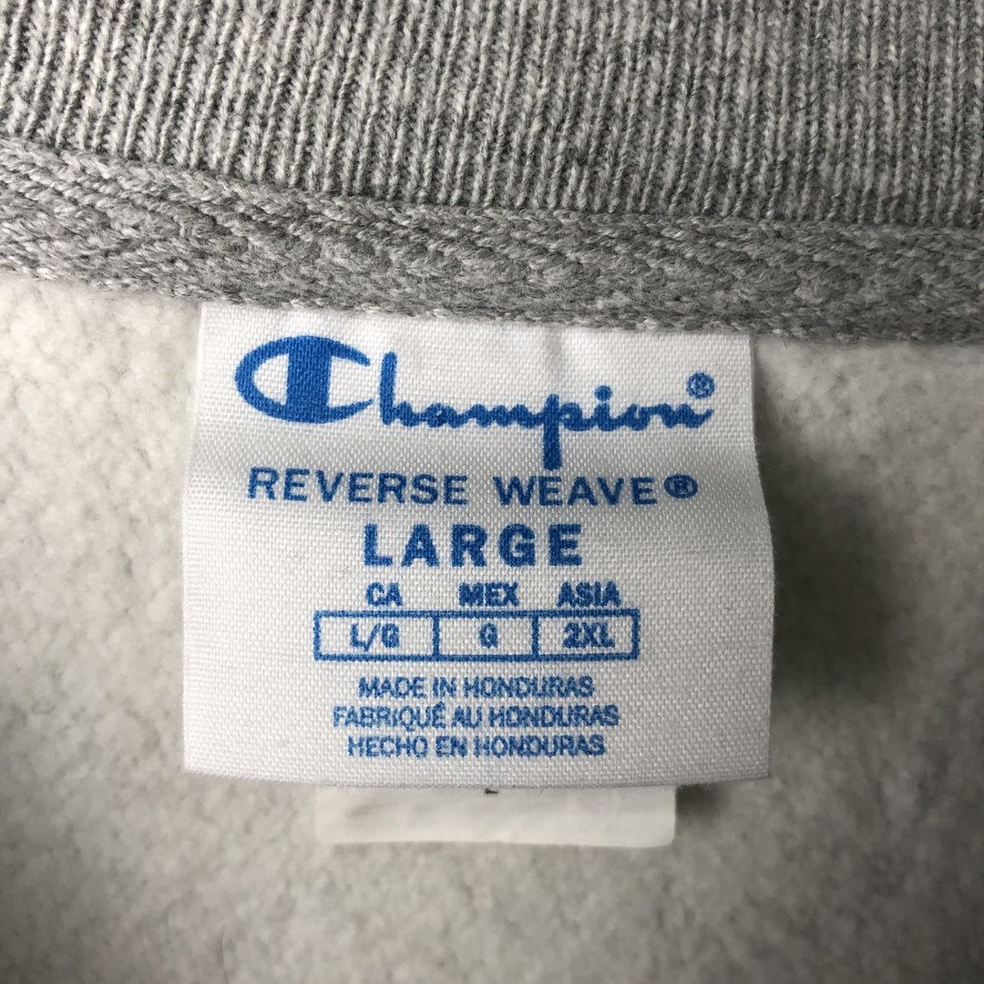 Champion REVERSE WEAVE Reverse Weave College Sweatshirt Trainer Men's L size cotton gray type Vintage Second Hand