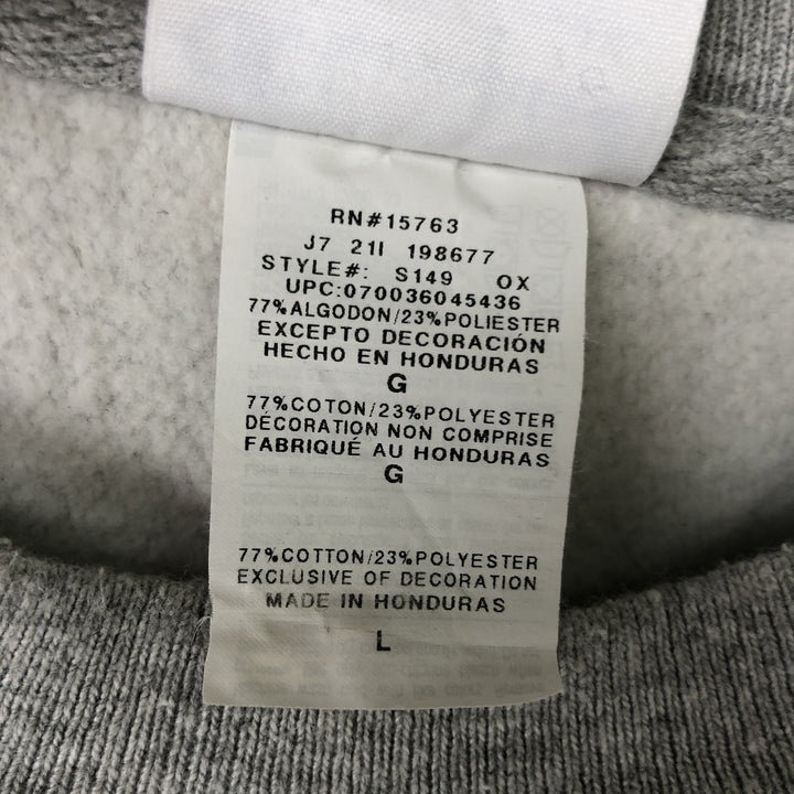 Champion REVERSE WEAVE Reverse Weave College Sweatshirt Trainer Men's L size cotton gray type Vintage Second Hand