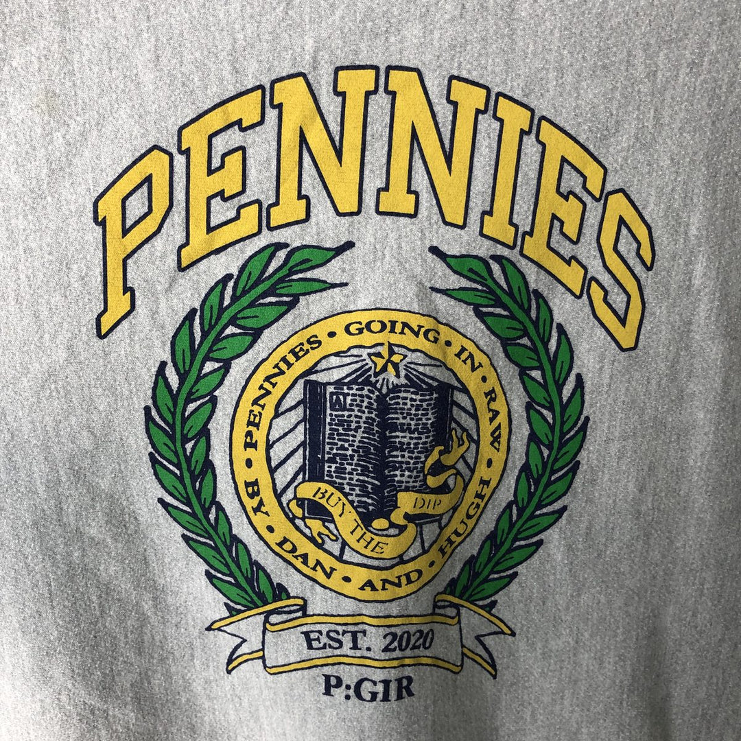 Champion REVERSE WEAVE Reverse Weave College Sweatshirt Trainer Men's L size cotton gray type Vintage Second Hand