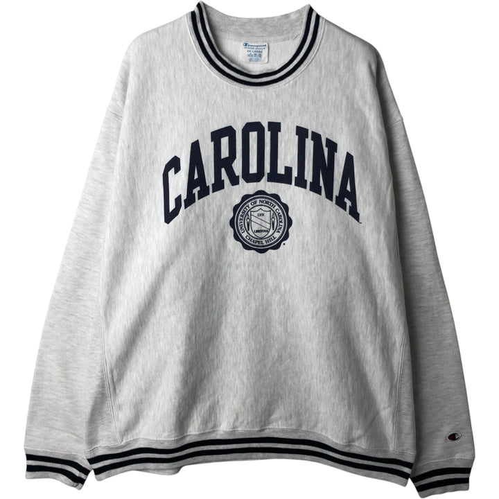 Champion Reverse Weave University of North Carolina College Sweatshirt (Men's XXL equivalent) unclear gray type Vintage Second Hand