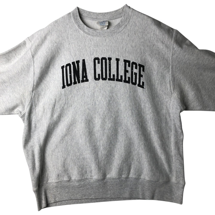 Champion REVERSE WEAVE Reverse Weave College Sweatshirt Trainer Men's XL cotton gray type Vintage Second Hand