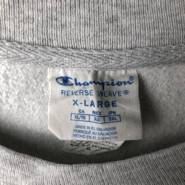 Champion REVERSE WEAVE Reverse Weave College Sweatshirt Trainer Men's XL cotton gray type Vintage Second Hand
