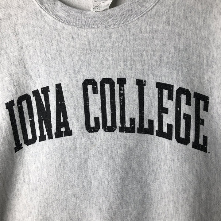 Champion REVERSE WEAVE Reverse Weave College Sweatshirt Trainer Men's XL cotton gray type Vintage Second Hand