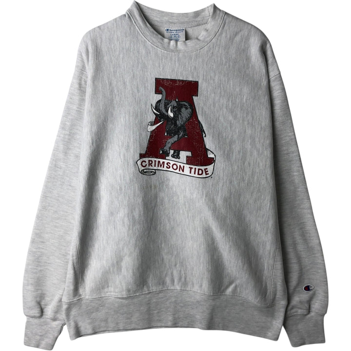 Champion Reverse Weave College Character Sweatshirt, Men's Size L unclear gray type Vintage Second Hand