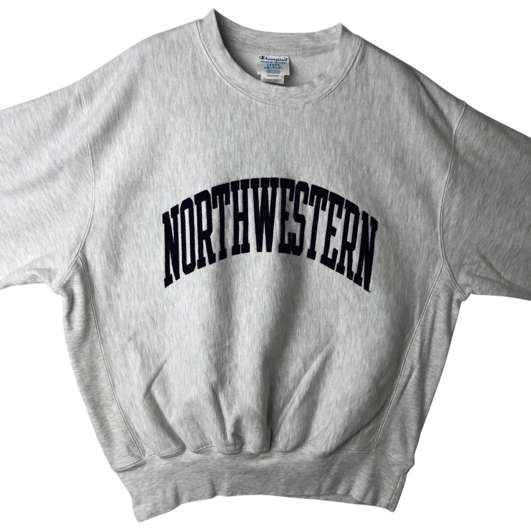 Champion REVERSE WEAVE Reverse Weave College Sweatshirt Trainer Men's L size cotton gray type Vintage Second Hand