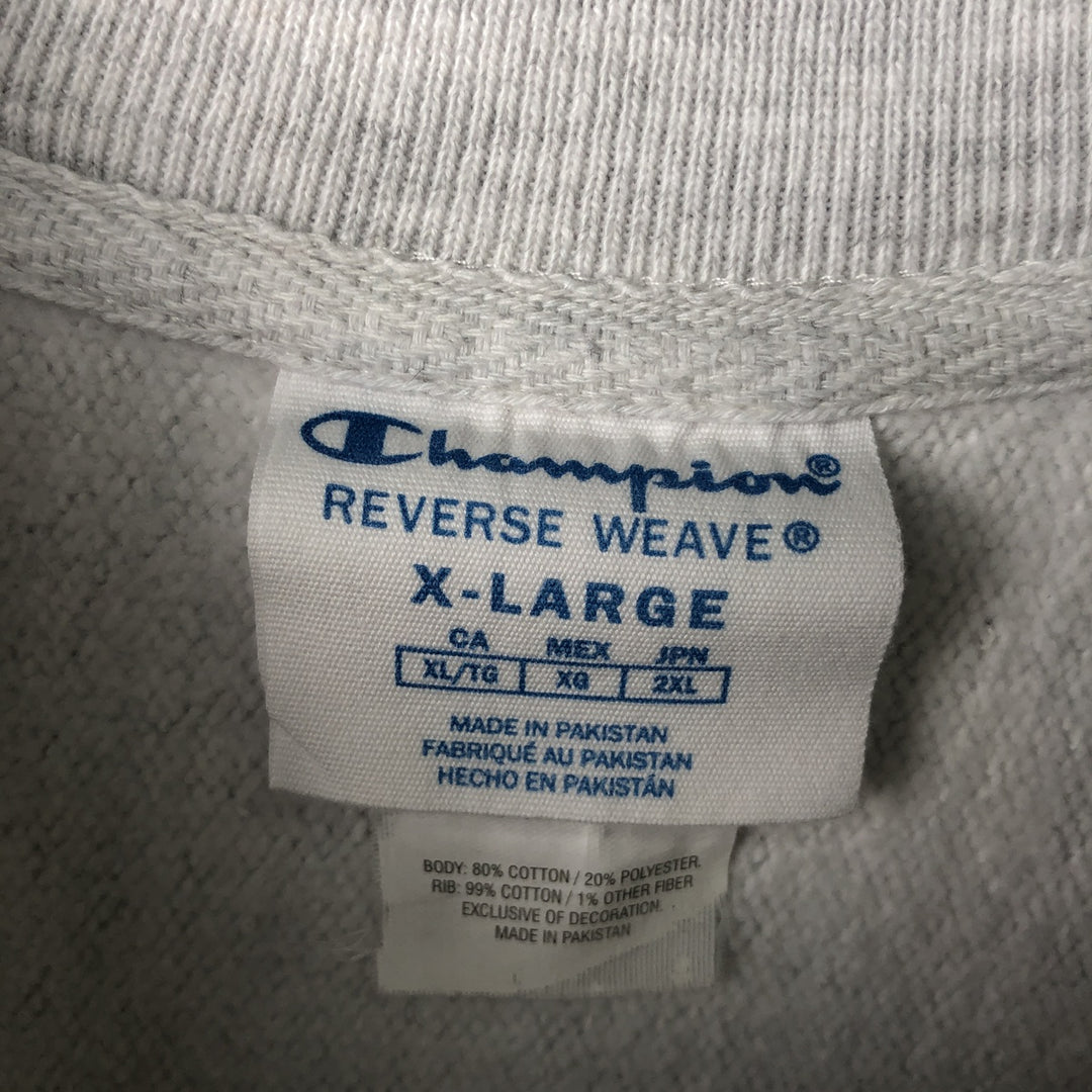 Champion REVERSE WEAVE Reverse Weave College Sweatshirt Trainer Men's XL cotton gray type Vintage Second Hand