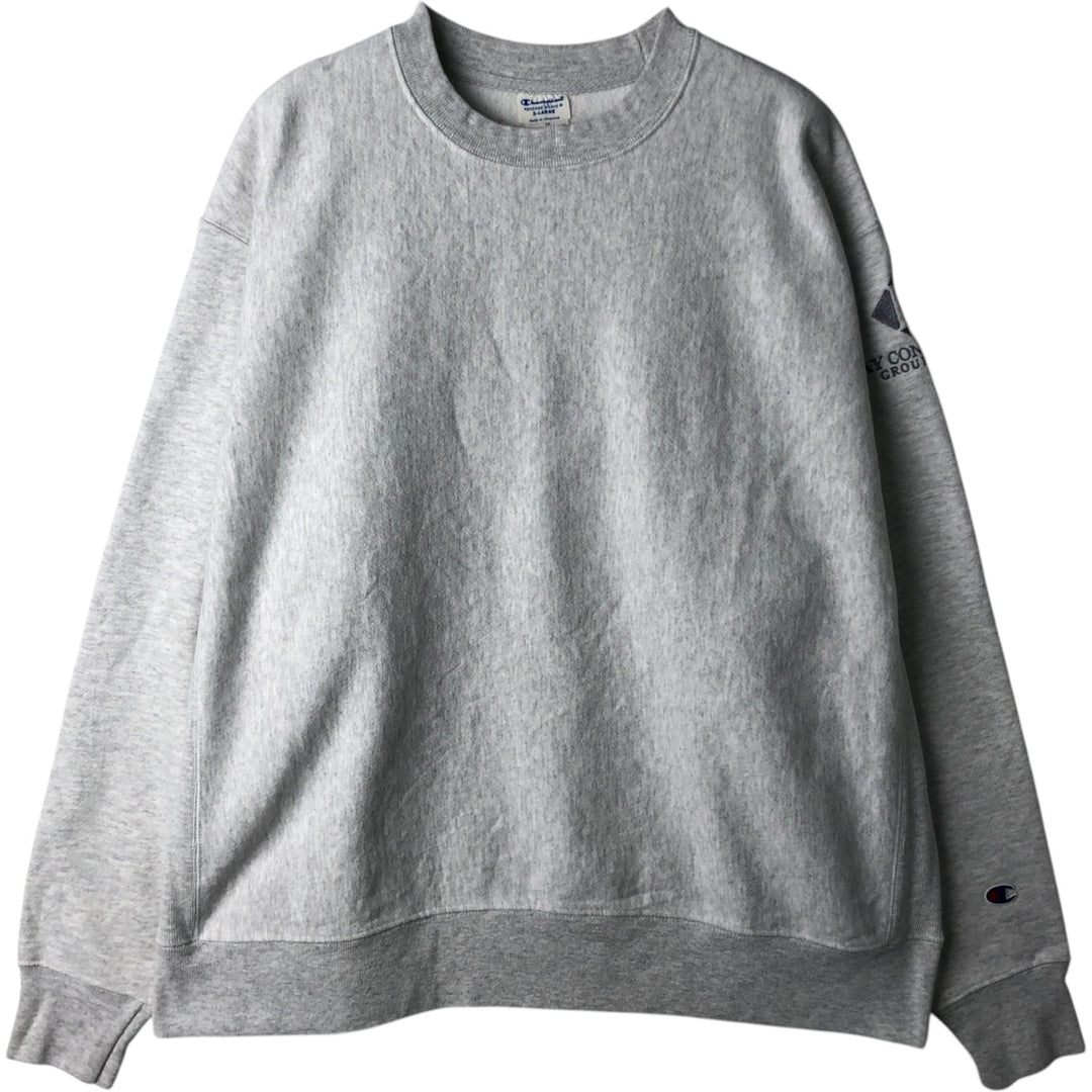 Champion Reverse Weave Advertising Sweatshirt (Men's XL equivalent) cotton gray type Vintage Second Hand