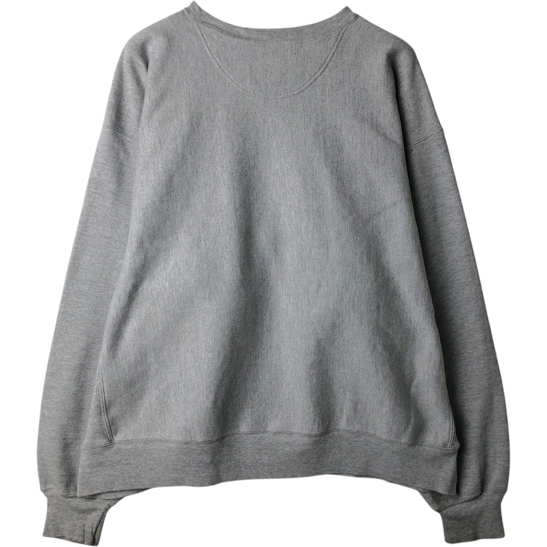 Champion Premium Reverse Weave Plain Blank Sweatshirt (Men's XXL equivalent) cotton gray type Vintage Second Hand