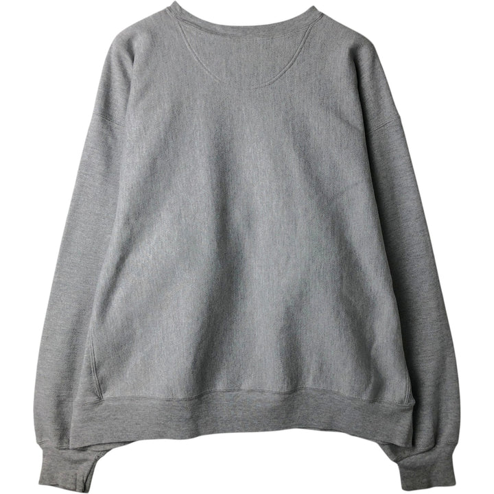 Champion Premium Reverse Weave Plain Blank Sweatshirt (Men's XXL equivalent) cotton gray type Vintage Second Hand