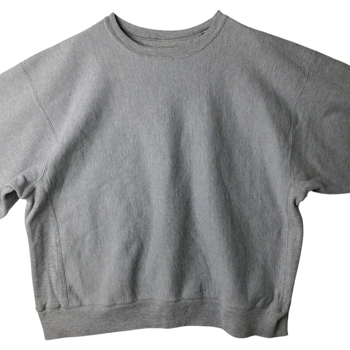 Champion Premium Reverse Weave Plain Blank Sweatshirt (Men's XXL equivalent) cotton gray type Vintage Second Hand